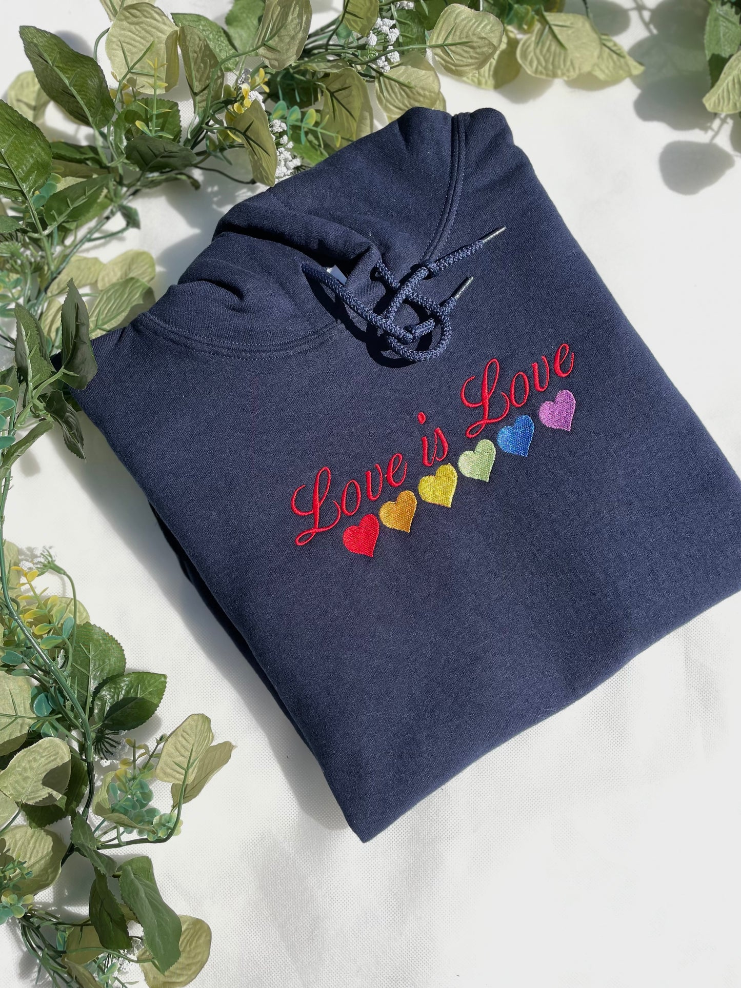 Love is Love Navy Blue Hoodie